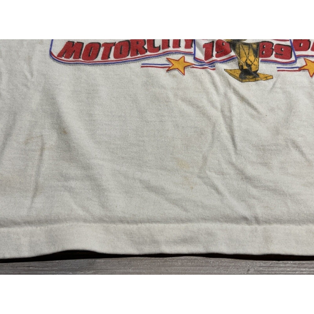 Detroit Pistons Vintage 1989 World Champs Bad Boys Caricature T-Shirt XL Tank - Picture 4 of 9